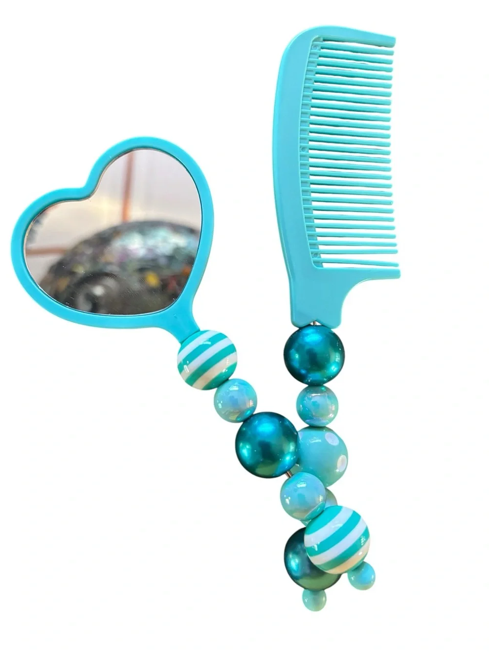 Mirror & Comb Set Handmade By AB INKS HANDMADE EXPRESSIONS